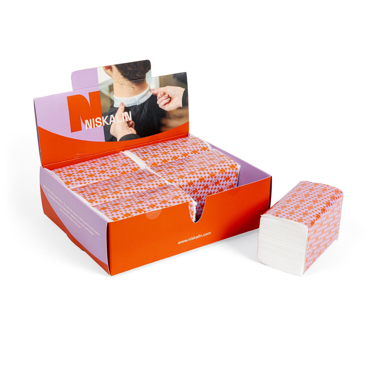 NISKALIN grootverpakking open met 6 sleeves een eruit