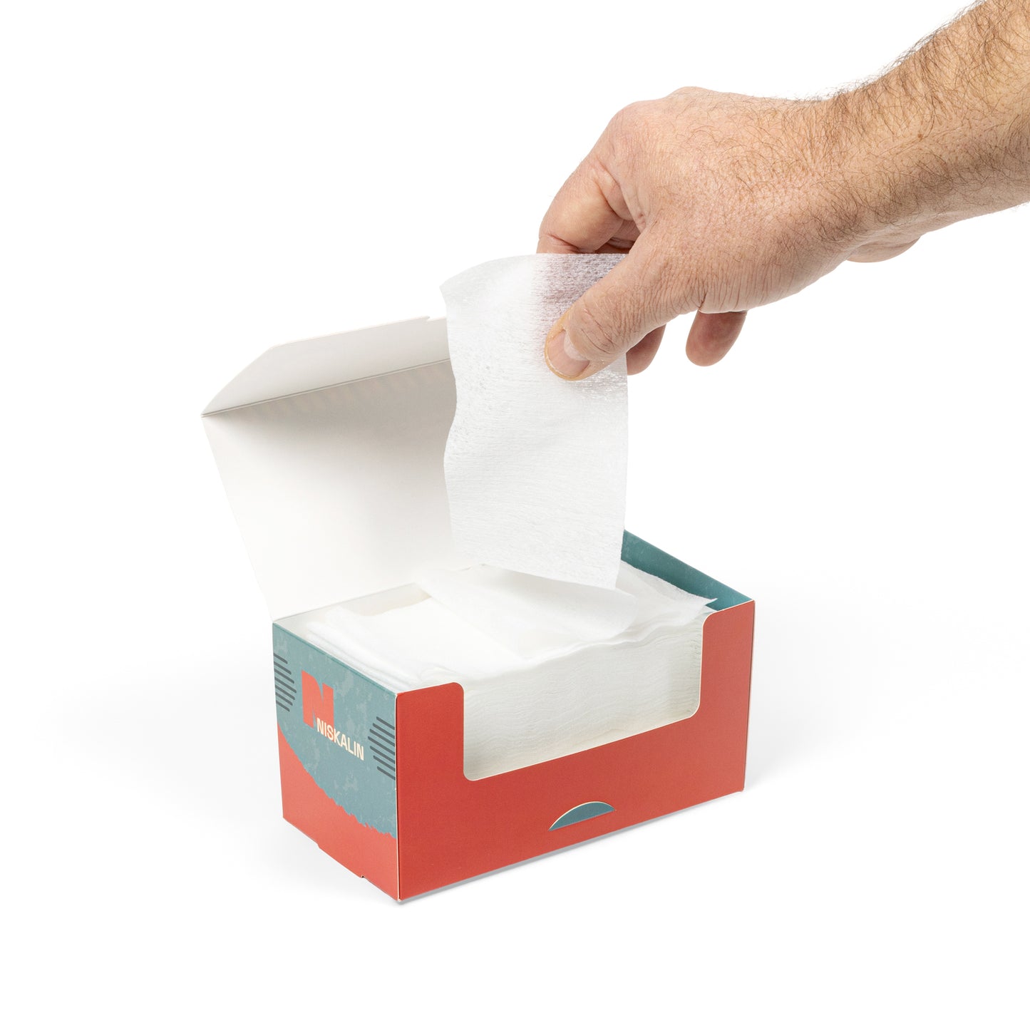 NISKALIN Barber verpakking met kraag in de hand