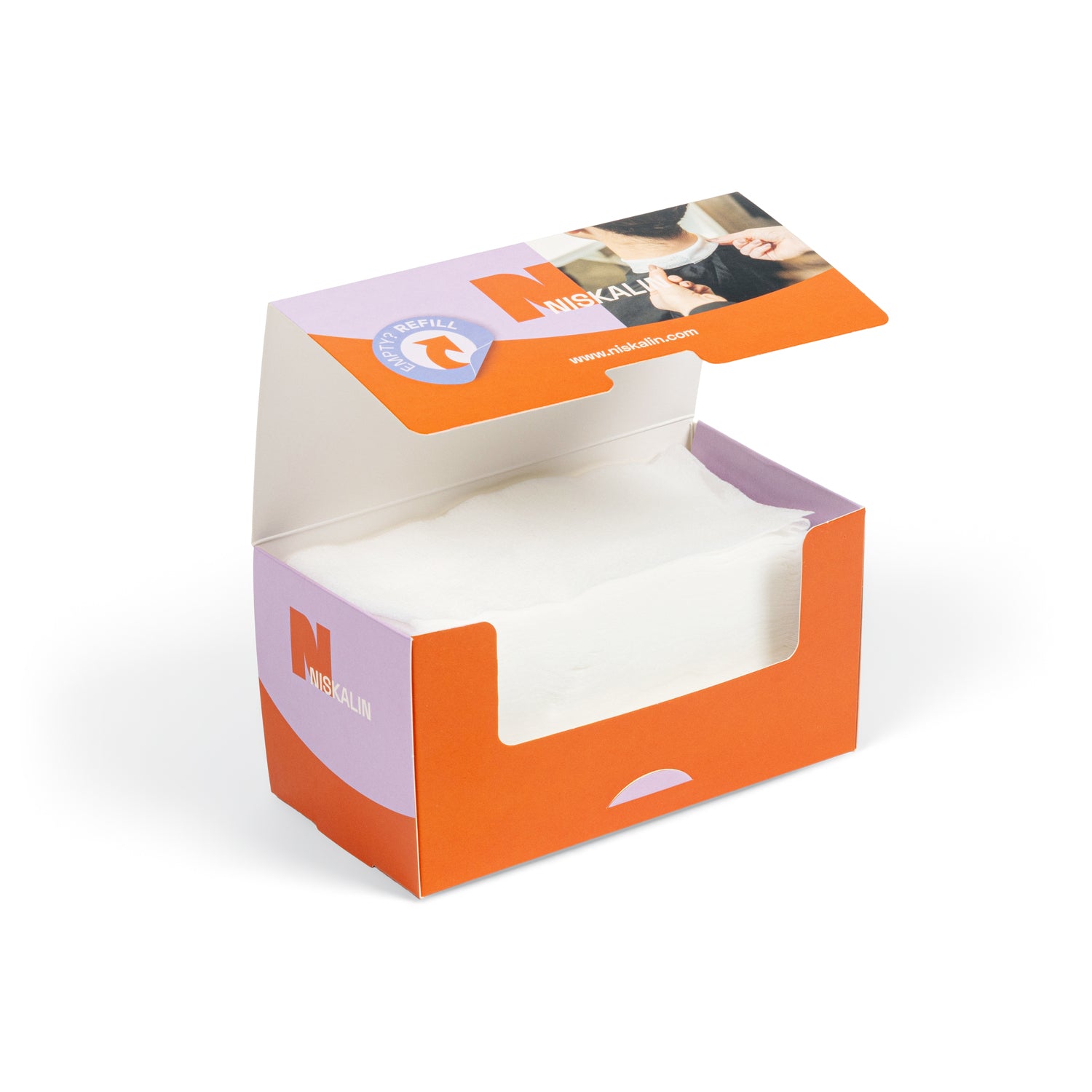 Open NISKALIN navulverpakking met kragen