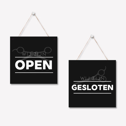 Schild 'Geöffnet/Geschlossen' Modern