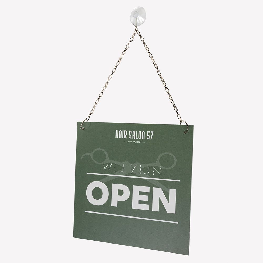 Gepersonaliseerd Open/gesloten bordje