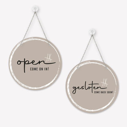 Open/gesloten bordje Classy