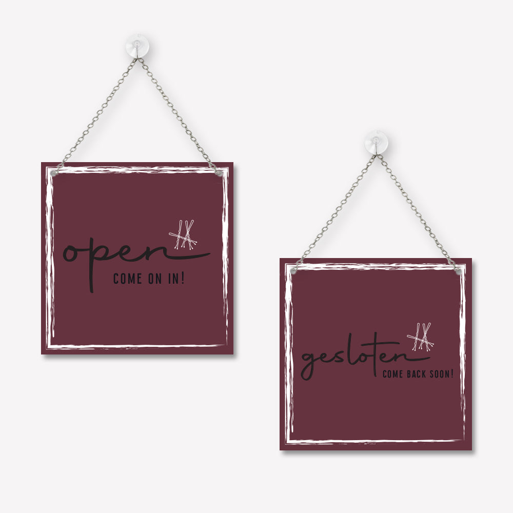 Open/gesloten bordje Classy