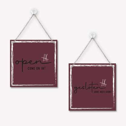 Open/gesloten bordje Classy