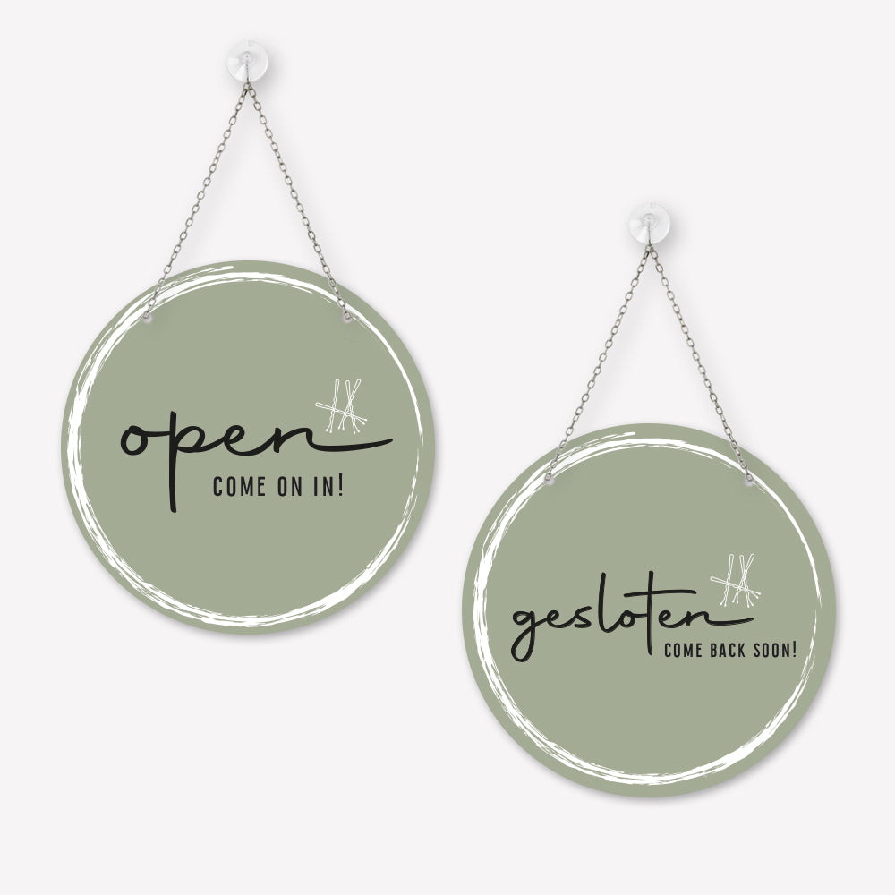 Open/gesloten bordje Classy