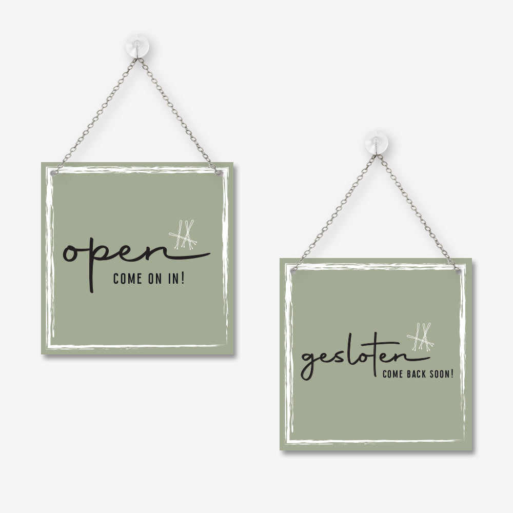 Open/gesloten bordje Classy