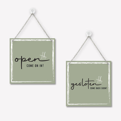 Open/gesloten bordje Classy