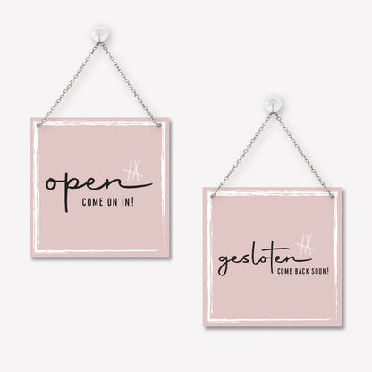 Open/gesloten bordje Classy