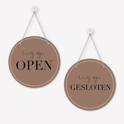 Open/gesloten bordje Elegant