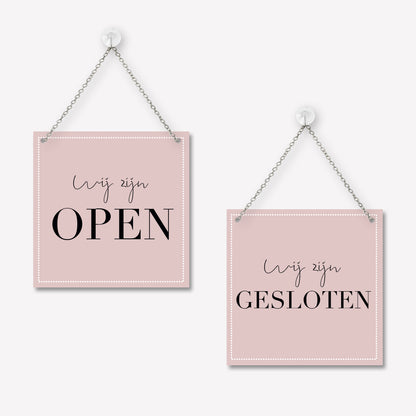 Open/gesloten bordje Elegant