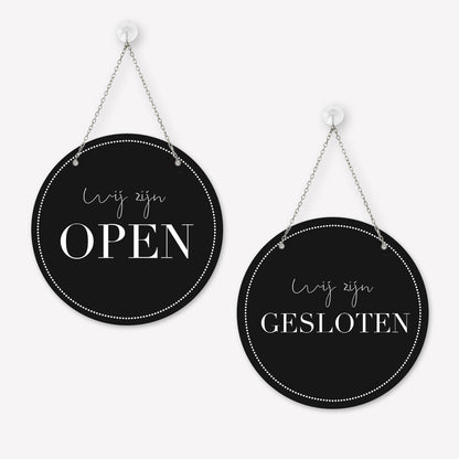 Open/gesloten bordje Elegant