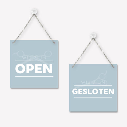 Open/gesloten bordje Modern
