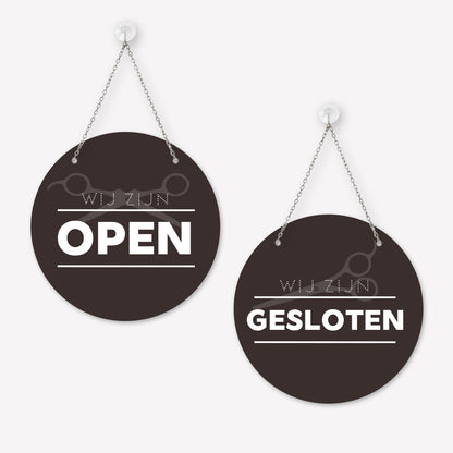 Open/gesloten bordje Modern