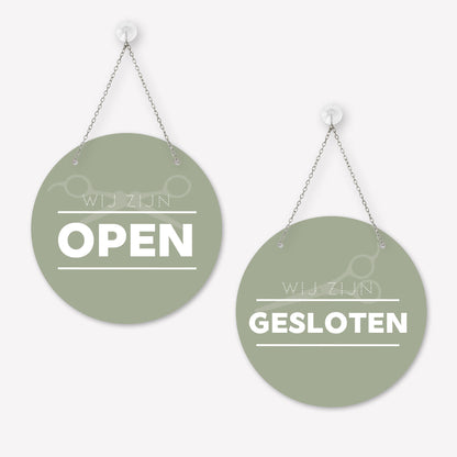 Open/gesloten bordje Modern
