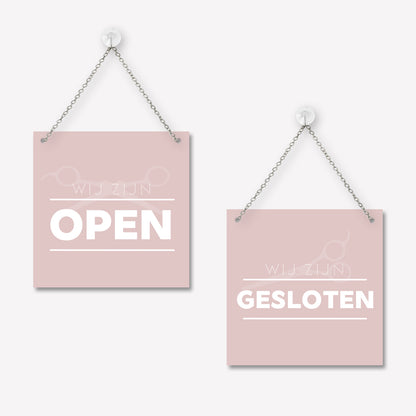 Open/gesloten bordje Modern