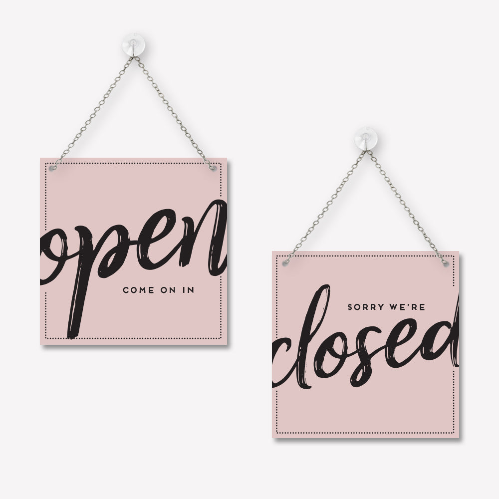 Open/gesloten bordje Trendy