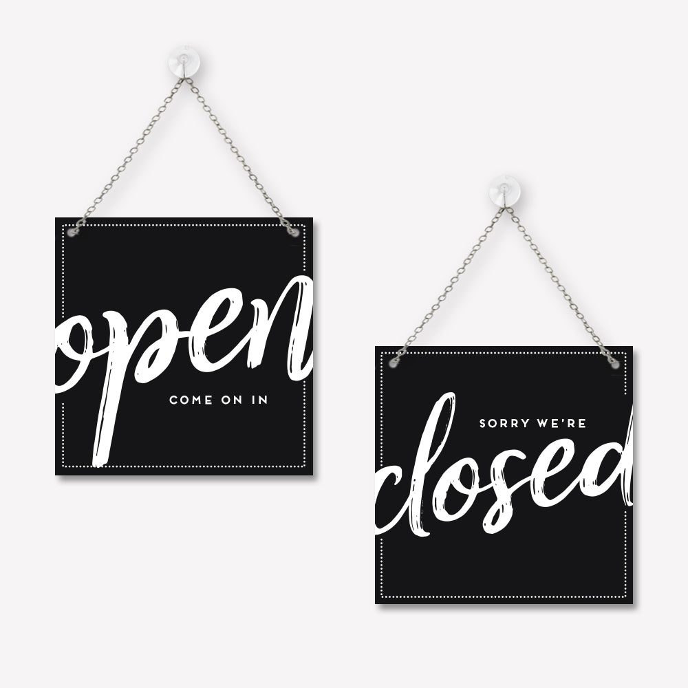 Open/gesloten bordje Trendy