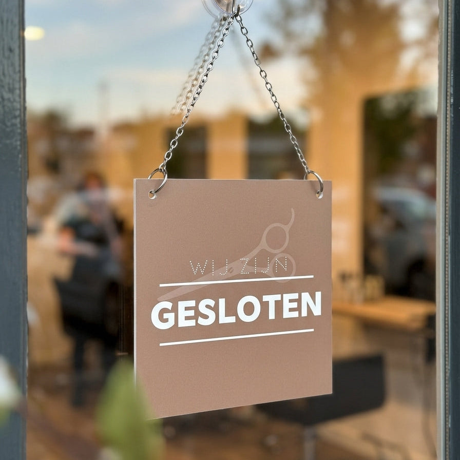 Schild 'Geöffnet/Geschlossen' Modern