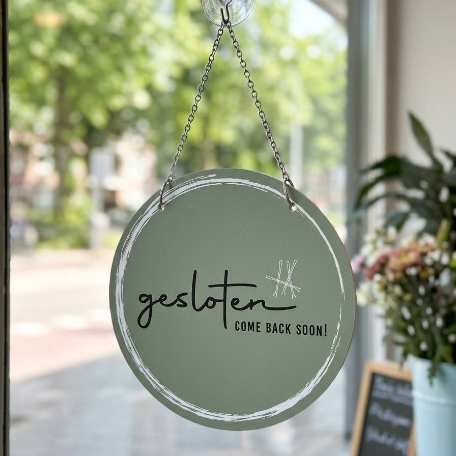 Schild 'Geöffnet/Geschlossen' Classy